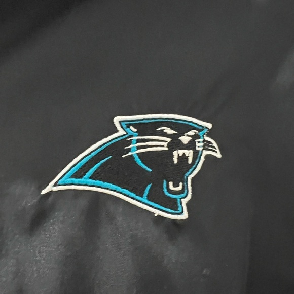 Reebok Men’s XL NFL Team Apparel Carolina Panthers SI Full Zipper Pockets Jacket - Picture 3 of 8